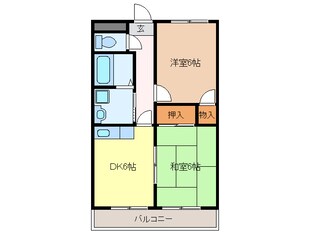 木田駅 徒歩25分 4階の物件間取画像